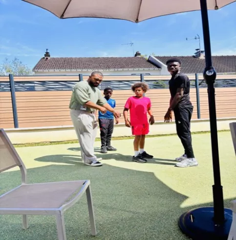 Moment de partage avec les enfants 