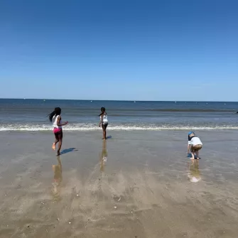Enfants sur la plage